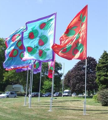 Festival Flags and Flagpoles - Flagpole Express
