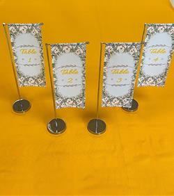 table flags on display