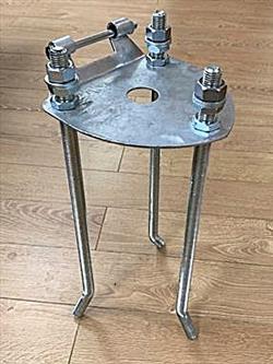 flagpole hinged base bottom section