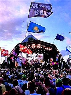 flags on display at a festival