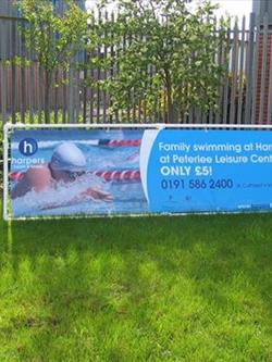 Banner frame displaying banner