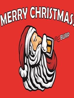 fun drunk santa flag