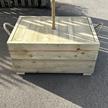 Hire Festival Flagpole Heavy Duty Wooden Box