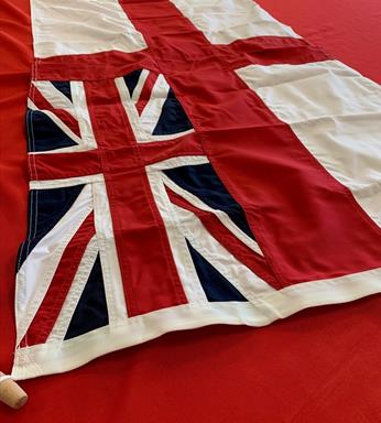 hand sewn Ensign flag